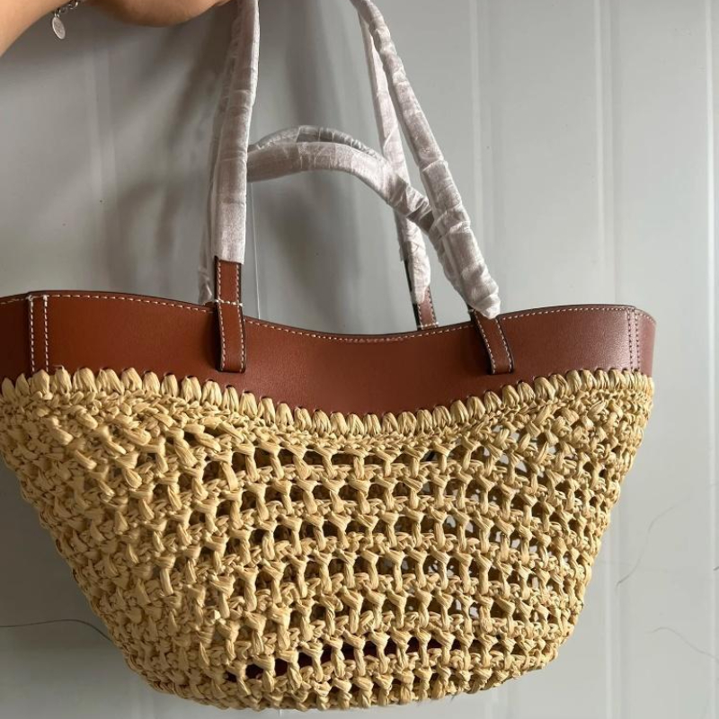 Crochet Bag Raffia - Брендовая полая тканая пляжная сумка, нишевая