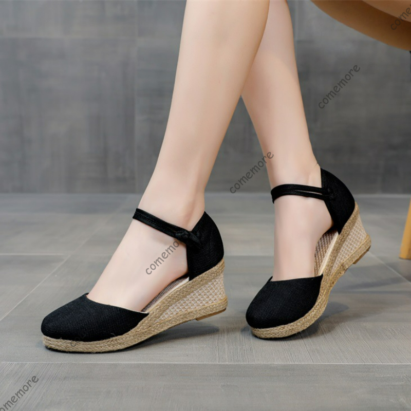 Wedge Espadrille Women - Босоножки Comemore, летняя обувь на высоком