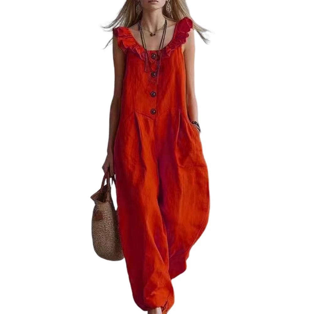 Женский комбинезон свободного  – обзор и цена Jumpsuit Linen Relaxed
